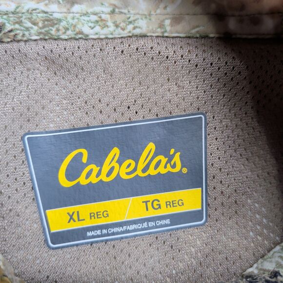 Cabela's Shirt Mens XL Camo Zonz Western Long Sleeve Hunting Zip Pocket - Picture 4 of 11
